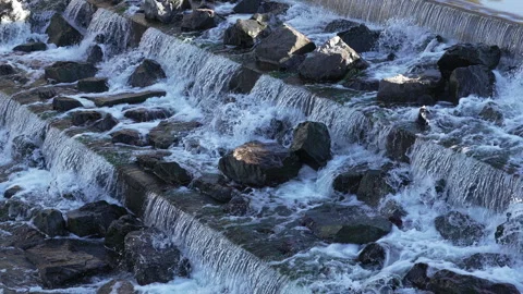 Rushing river in Denver Stock Footage 318337857