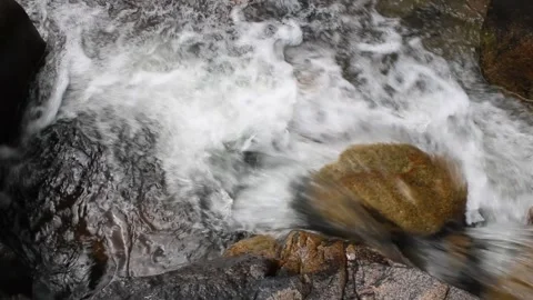 Rushing River Over Rocks. Stock Footage 312070742