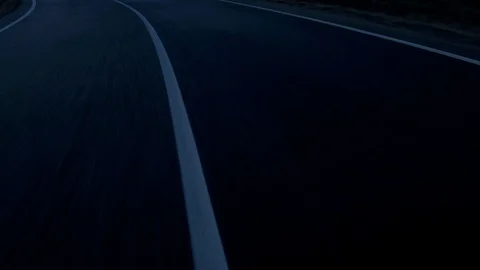 Rushing Road with Road Markings Stock Footage 123421079