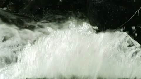 Rushing Stream Slow Motion Stock Footage 21279265