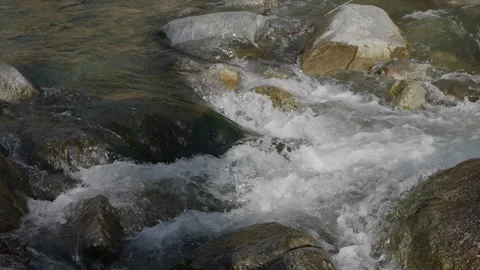 Rushing Torrent Slow Motion Video stock 330548132