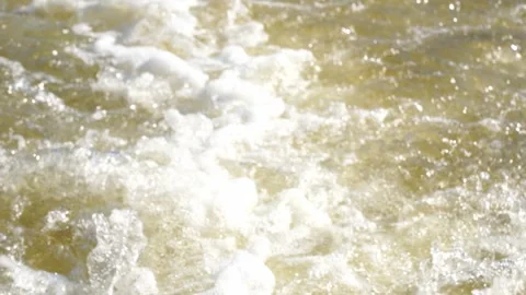 Rushing water from a boat engine Stock Footage 252709102