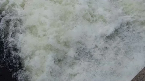 Rushing water close up Stock Footage 135770225