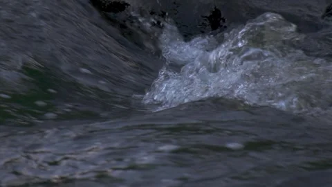 Rushing water close-up Stock Footage 338305323