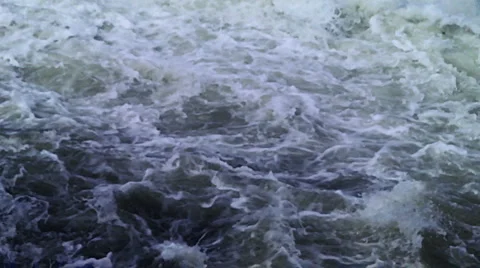 Rushing water loops 02 - 2 clips Stock Footage 3375900