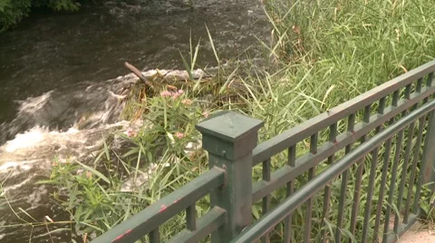 Rushing water pan left 動画素材 8432726