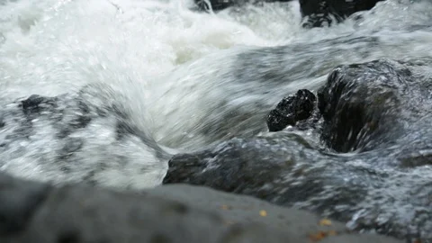 Rushing Water in a River Stock Footage 104827715
