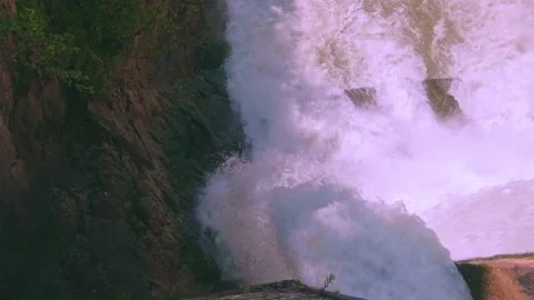 The rushing water of a waterfall Stock-Footage 234991423