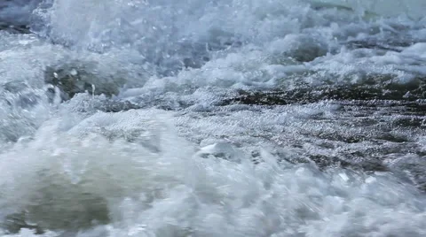 Rushing water winter 1 Stock-Footage 58894816