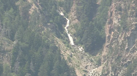 A rushing waterfall Stock Footage 60617870