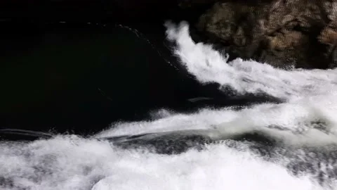 Rushing wild river 4k Stock Footage 143969193
