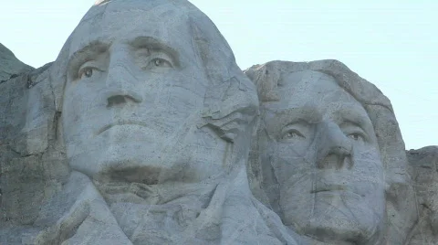 Rushmore Close-up 01 Stock Footage 731283