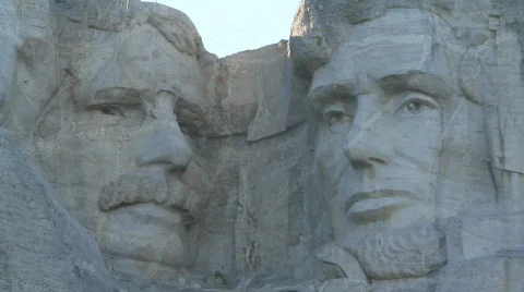 Rushmore Close-up 02 Stock Footage 731273