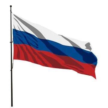 RUSIA FLAG Stock Illustration