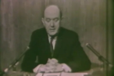 Rusk explains why Americans breaking relations with Cuba - 1962 Video stock 106710984