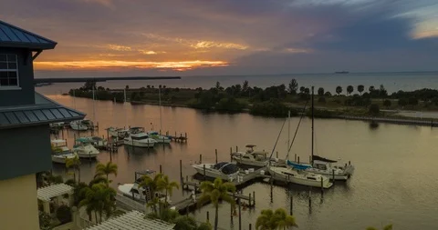 Ruskin SunSet Stock Footage 93101864