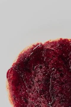 Rusks with fruit jam Stock Photos
