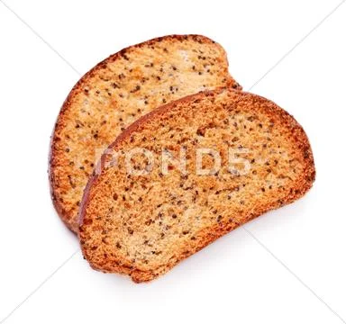 Rusks with poppy Stock Photos