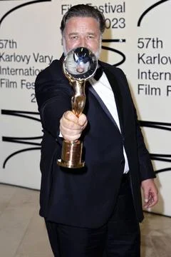  Russell Crowe mit den Ehrenpreis für außerordentliche künstlerische Verdi Stock Photos