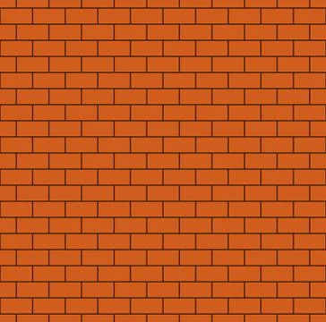 Russet Brick Wall Seamless Pattern Stock Illustration