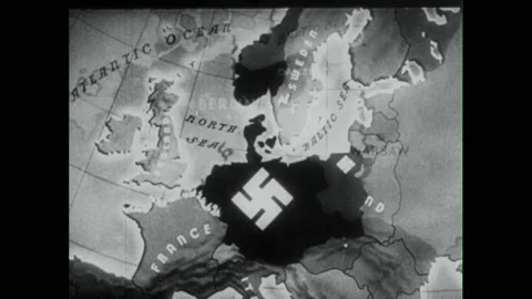 Russia 1940s:Map of Nazi invasion. Germa... | Stock Video | Pond5