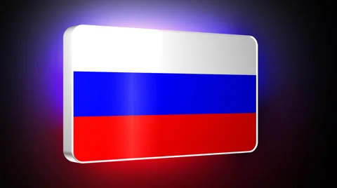 Russia 3d flag Stock Footage 959558