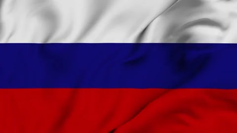 Russia 4K waving flag in loop Stock Footage 139565555