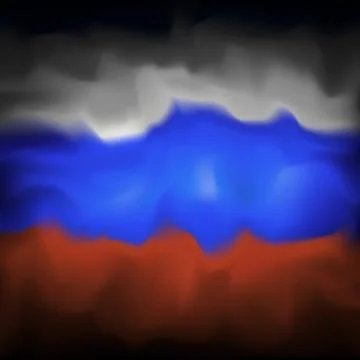 Russia abstract flag background for creative celebration design. Russia flag Stock Illustration