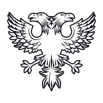 Russia eagles emblem Stock Illustration