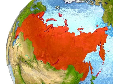 Russia on Earth Illustrazione stock