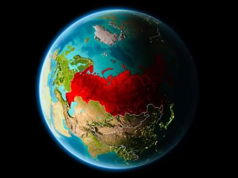 Russia in the evening Stock Illustration