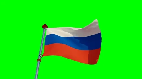 Russia Flag in 3D Stock Footage 158522767