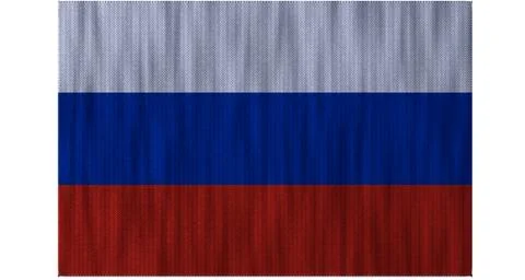 Russia Flag 3D render Stock Illustration
