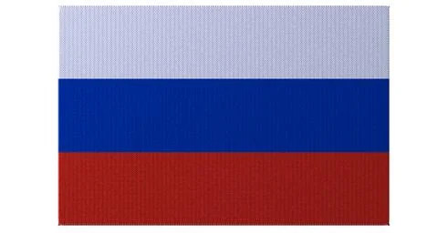 Russia Flag 3D render Stock Illustration