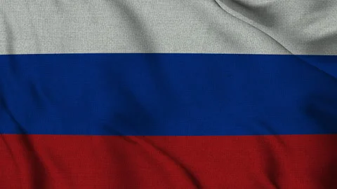 Russia Flag Animation Seamless Loop Waving in the Wind - 3D (4K UHD) 스톡 동영상 320596914
