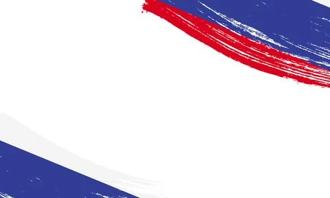Russia Flag with Brush Stroke Effect, Grunge brush stroke. Watercolor paint.. Stock Illustration