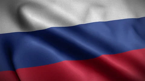 RUSSIA FLAG close-up slow Video stock 171650853