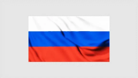 Russia flag fluttering in the wind Stock Footage 310222168