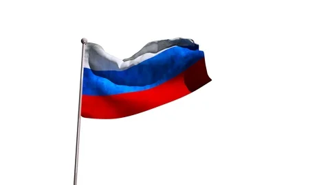 Russia Flag Stock Footage 90850970