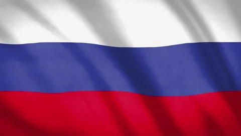 Russia Flag  Stock Footage 188157096