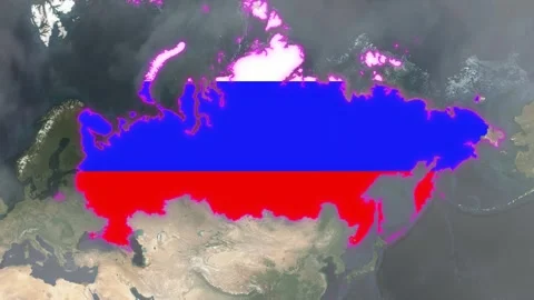 Russia Flag Stock Footage 306882620