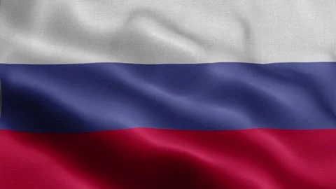 Russia flag Front Stock Footage 318668419