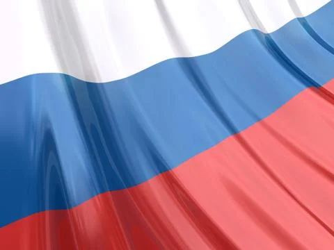 Russia Flag Illustrazione stock