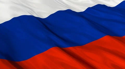 Russia flag Seamless Stock Footage 48647299