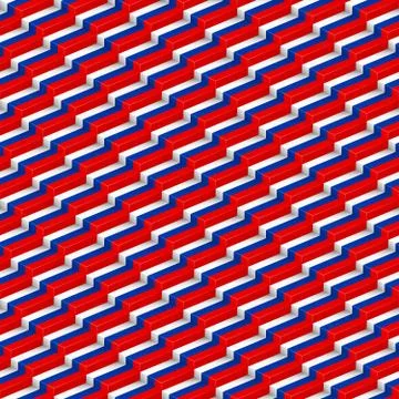 Russia flag seamless pattern. Vector illustration Stock Illustration