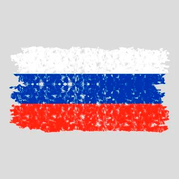 Russia flag texture Stock Illustration