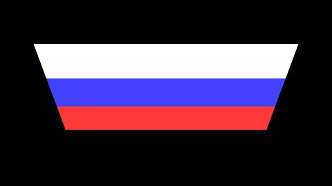 Russia flag turning vertically Stock-Footage 88399584