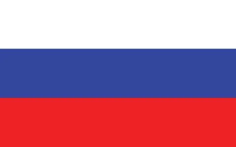 Russia flag vector graphic. Rectangle Russian flag illustration. Russia count Stock Illustration