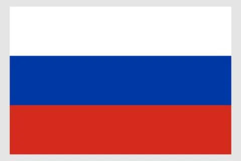 Russia flag vector template background realistic copy Stock Illustration