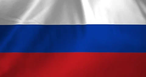 Russia flag waving with the wind background loop video animation Video stock 327173365